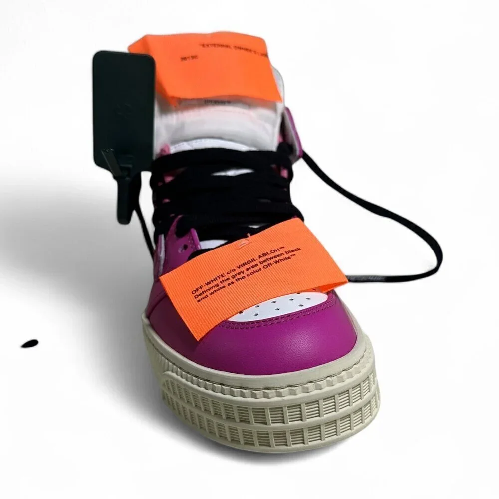 OFF-WHITE Women's Sneakers Off-Court 3.0 High-Top Fuschia Pink sz 36 NWOT